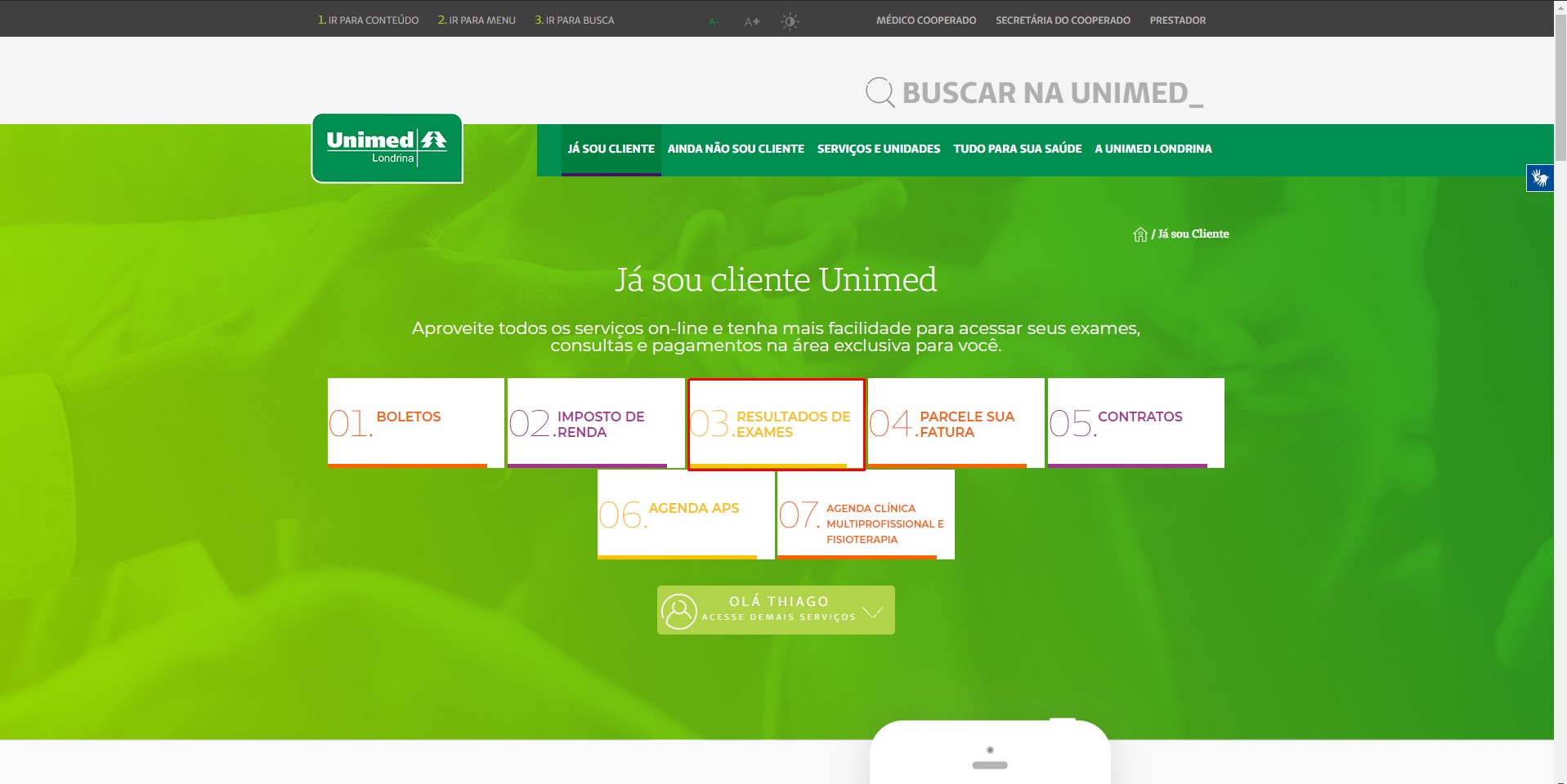 Unimed Londrina Passo A Passo Como Acessar Os Resultados De Exames No Site 3781